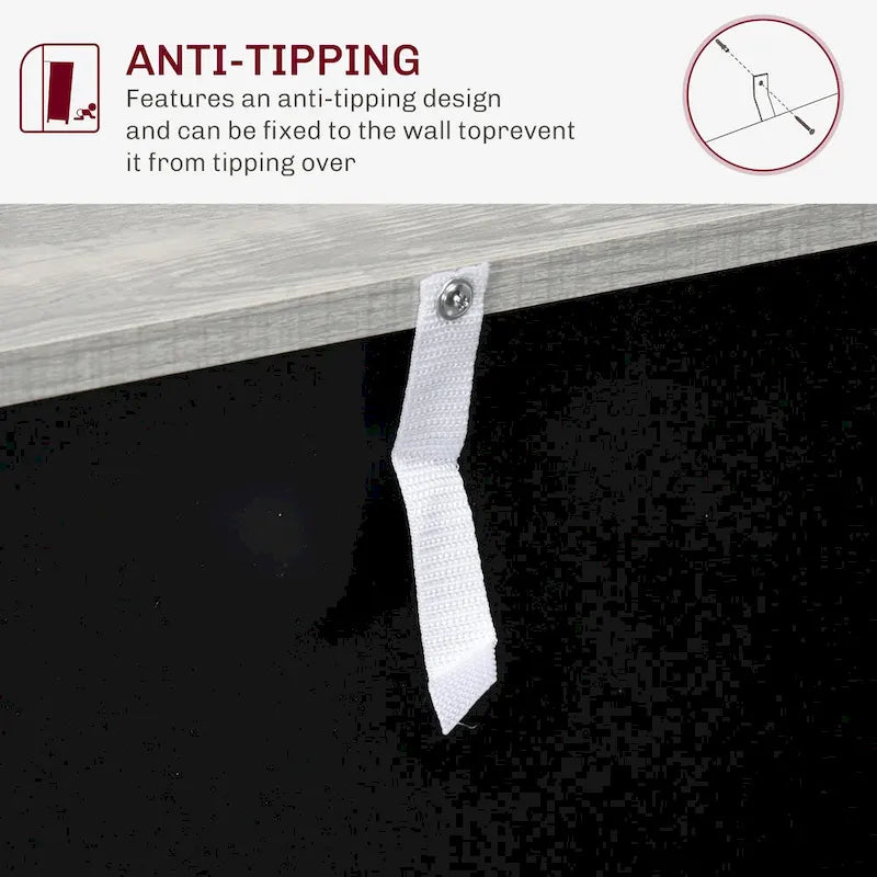 Bahut de ferme, buffet de cuisine avec portes coulissantes façon grange et tiroir, étagère réglable