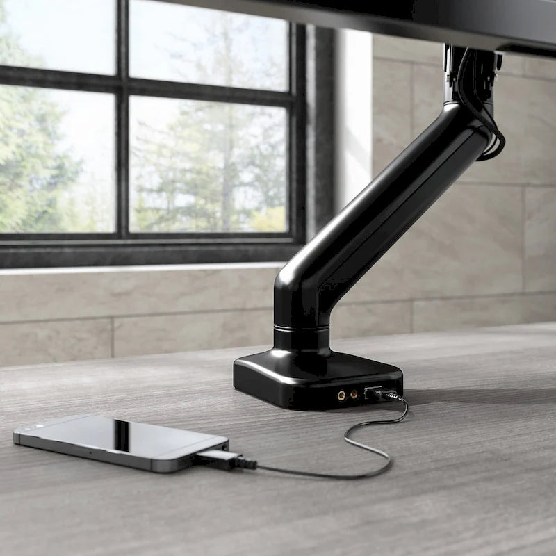 Bras de support d'écran réglable avec port USB