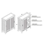 Meuble bas à deux portes - 33