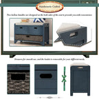 Banc de rangement avec panier amovible et 2 tiroirs