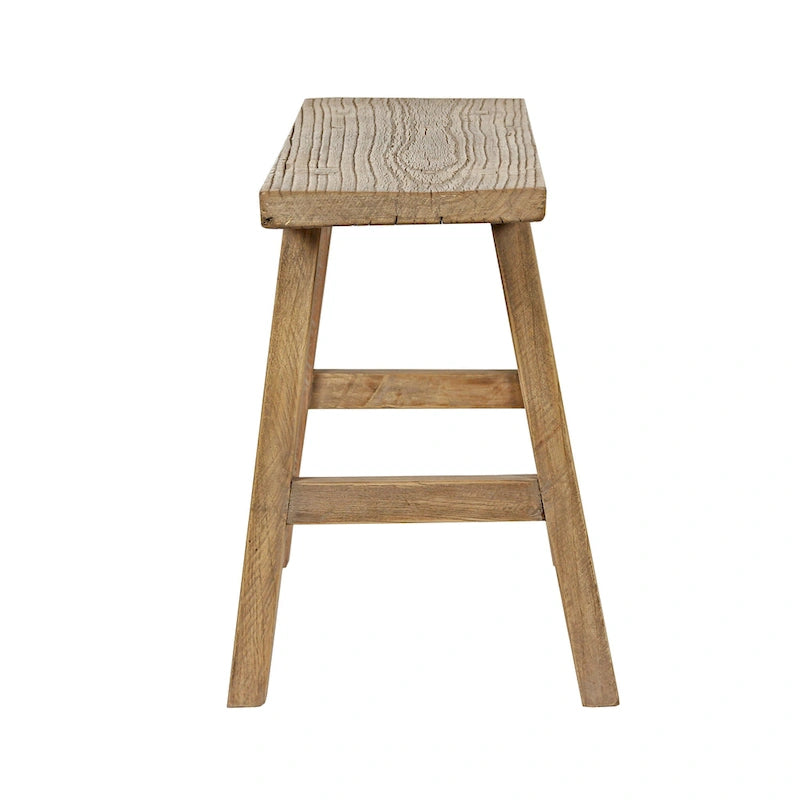 Banc en orme de 35 de long sur 10 de large, bois naturel - 8' x 11'