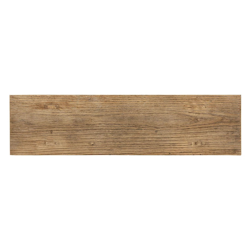 Banc en orme de 35 de long sur 10 de large, bois naturel - 8' x 11'