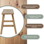 Banc en orme de 35 de long sur 10 de large, bois naturel - 8' x 11'