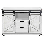 StyleCraft Presley 2 Door Cabinet with Open Center in Distressed White