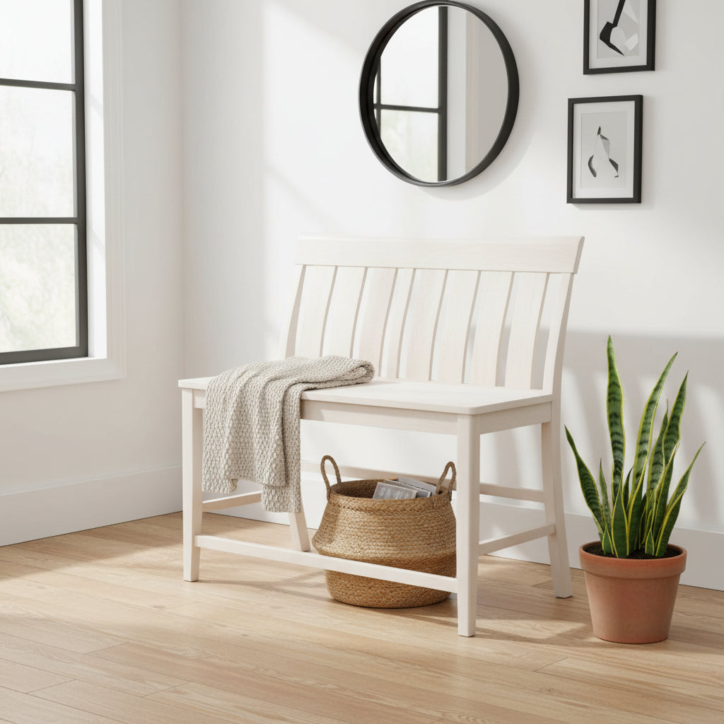 Ava Tall Bench - 24 Seat Height