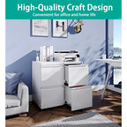 Classeur mobile à 2 tiroirs, tiroirs de rangement sous le bureau, classeurs