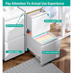 Classeur mobile à 2 tiroirs, tiroirs de rangement sous le bureau, classeurs