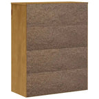 Dessus pour vaisselier avec portes vitrées en pin massif - 31,5 x 14,6 x 39,4