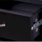 Meuble d'entrée 3 en 1 avec meuble à chaussures + étagère murale + miroir, Noir