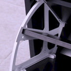 Meuble d'entrée 3 en 1 avec meuble à chaussures + étagère murale + miroir, Noir