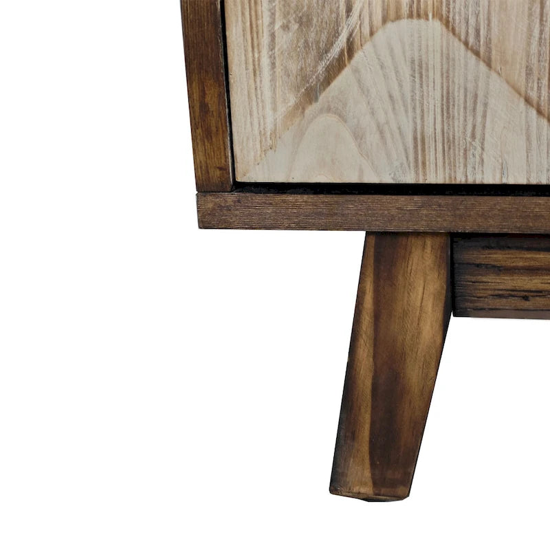Bahut Vintage à 4 Portes de 152 cm, Meuble de Rangement Autonome