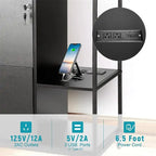 Classeur mobile à 2 tiroirs avec prise - 15.75P x 43.31L x 29.53H