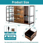 Classeur mobile à 2 tiroirs avec prise - 15.75P x 43.31L x 29.53H