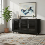 Dessert de salle à manger noir/gris - 74,13 L x 17,13 P x 35,13 H