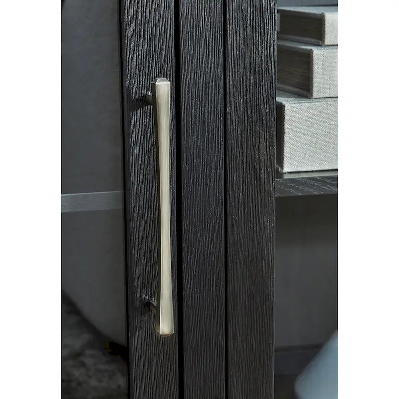 Dessert de salle à manger noir/gris - 74,13 L x 17,13 P x 35,13 H