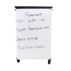 Meuble de rangement pour salle de classe modulaire Luxor - Meuble simple avec 3 grandes corbeilles