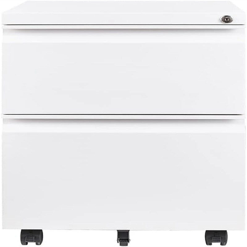 Classeur mobile à 2 tiroirs avec serrure - 17P x 24L x 15H