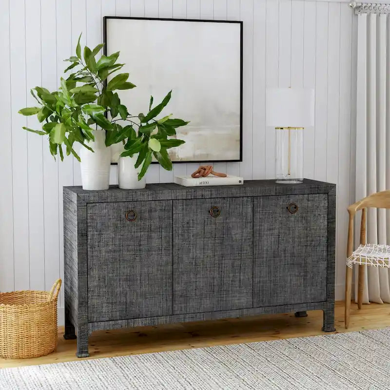 Chatham 3-Door Raffia 60 Sideboard