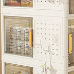Bibliothèque de rangement roulante à 4 niveaux avec roulettes pour salon, bureau