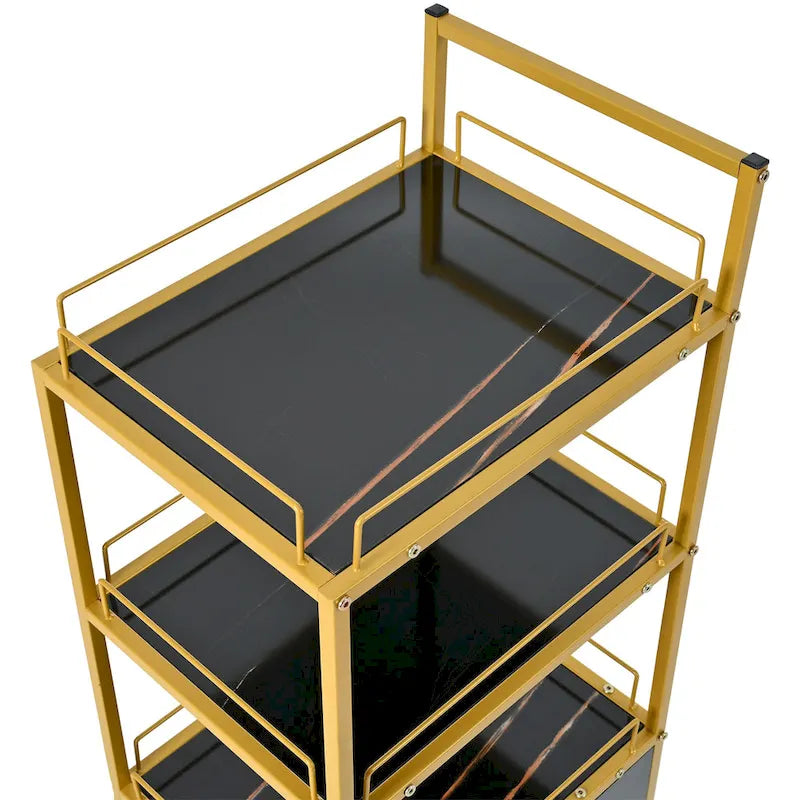 Chariot de rangement pour salon de beauté