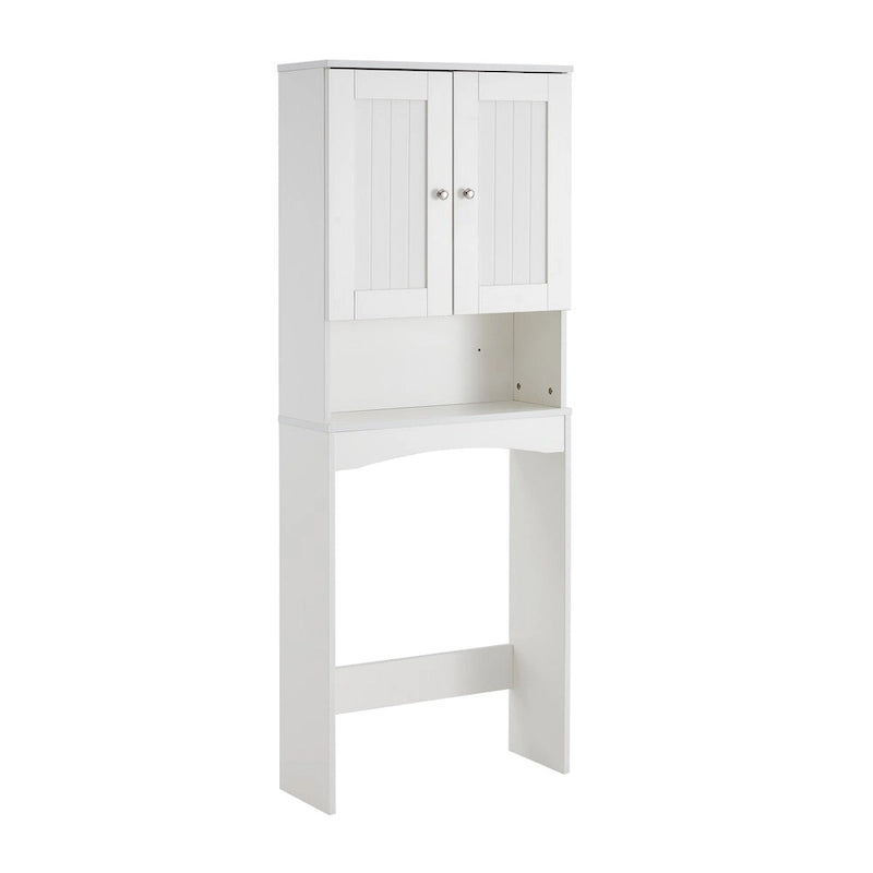 White Over-the-Toilet Storage Cabinet with Shelves