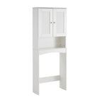 White Over-the-Toilet Storage Cabinet with Shelves