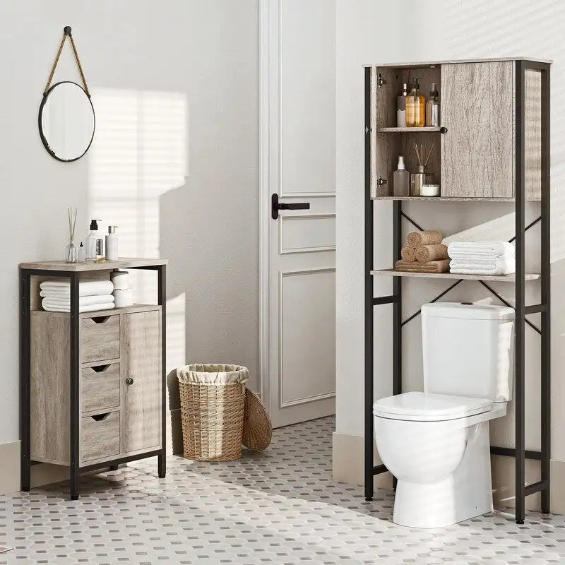 Meuble de rangement pour toilettes - 10P x 24,5L x 66,5H
