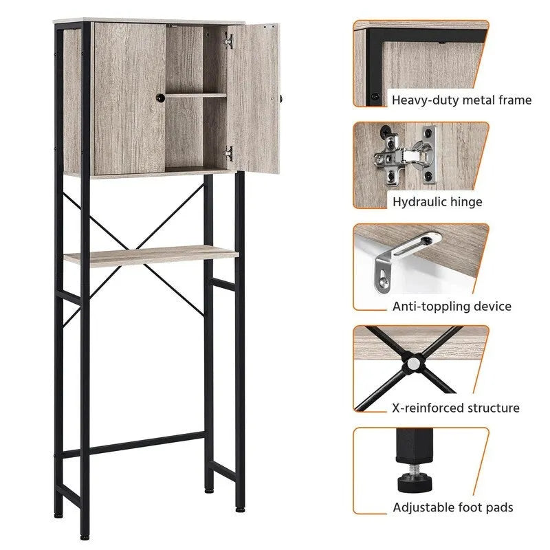 Meuble de rangement pour toilettes - 10P x 24,5L x 66,5H