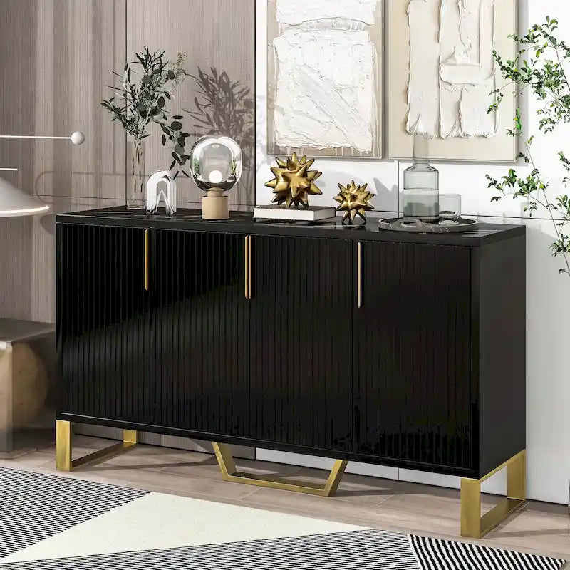 Buffet moderne avec étagères réglables pour cuisine