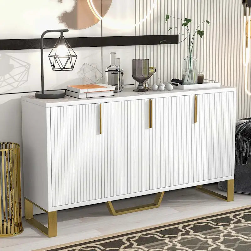 Buffet moderne avec étagères réglables pour cuisine