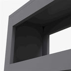 Meuble de rangement latéral étroit de salle de bain en bois roulant 6,25x20,5x28,25